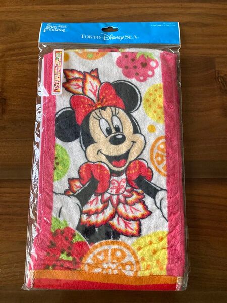 新品未使用 東京ディズニーシー SUMMER FESTIVAL ロングタオル ミニーマウス