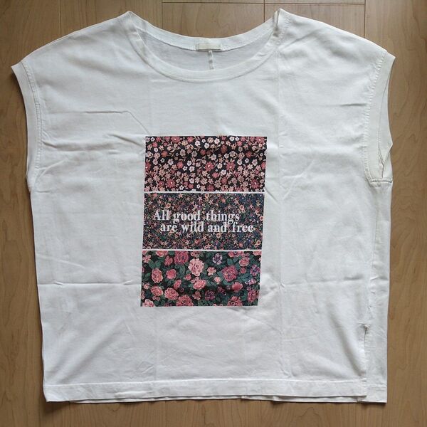 ノースリーブTシャツ 大きいサイズ 白