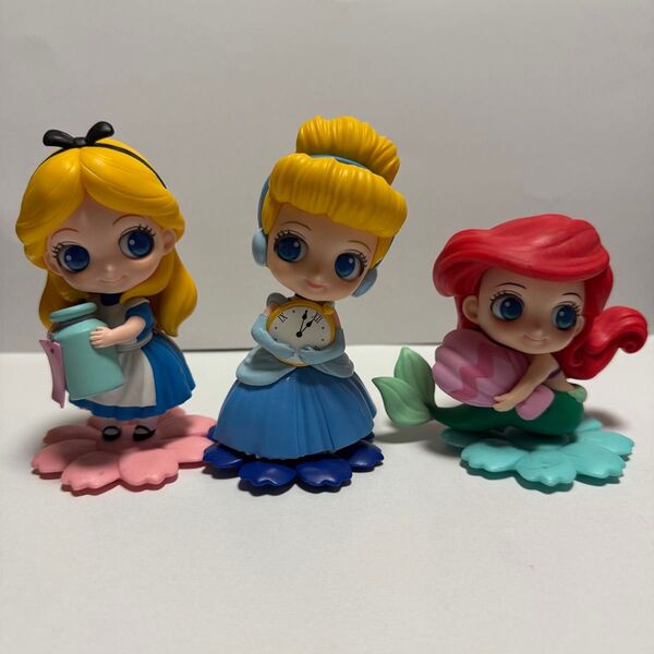 箱無し Disney sweetiny キャラクター フィギュア 3種 シンデレラ アリス アリエル 断捨離 ディズニー プライズ