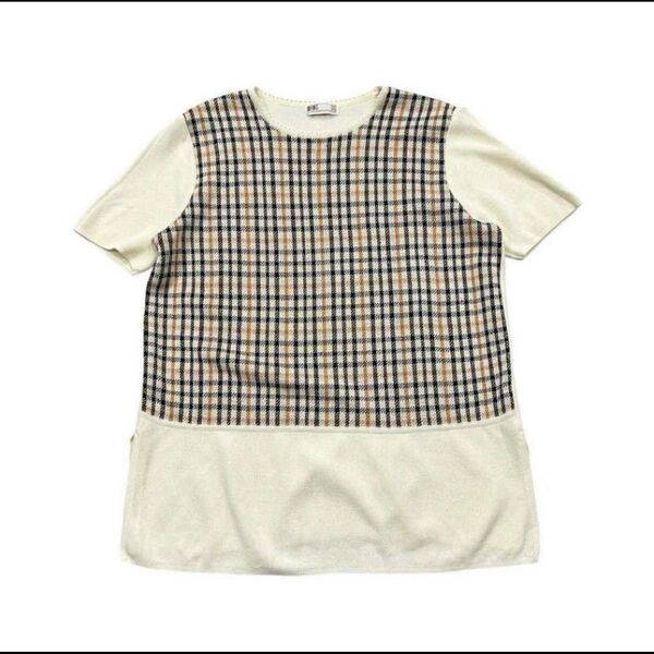 DAKS リネンミックス 半袖ニット 薄手春夏