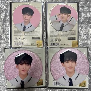 SEVENTEEN セブチ holiday ペンミ グッズ ミニピケット ミニうちわ 缶バッジ 缶バッチ DK ドギョム セット