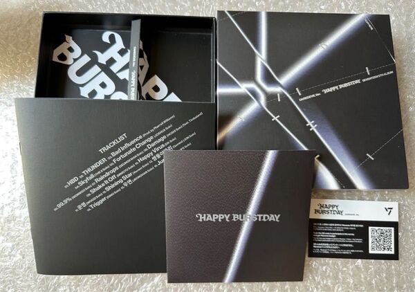 開封済 SEVENTEEN セブチ 5th album happy burstday DAREDEVIL ver. CD ②