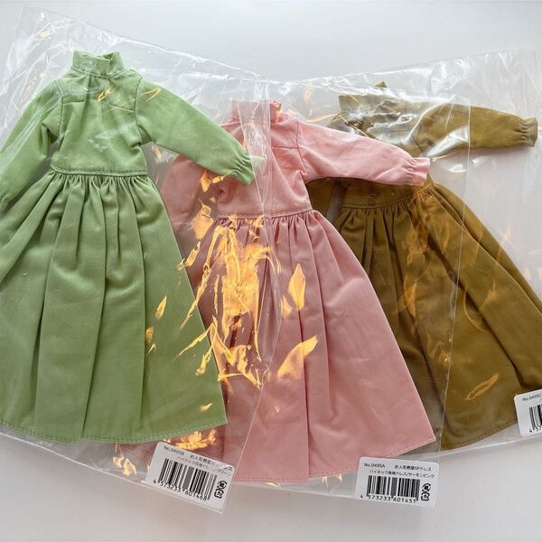 リカちゃんキャッスル お人形教室 SPドレス ハイネック長袖ドレス リトルファクトリー リカちゃん 服 3着セット