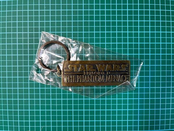 【当時物】STAR WARS EPISODE I メタルエンブレム キーホルダー 金属製 1999年