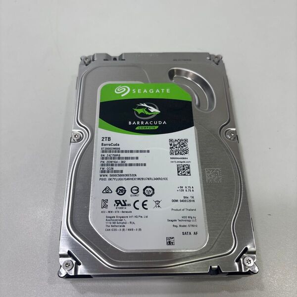 3.5インチ HDD 2TB 7160時間 ♯1652