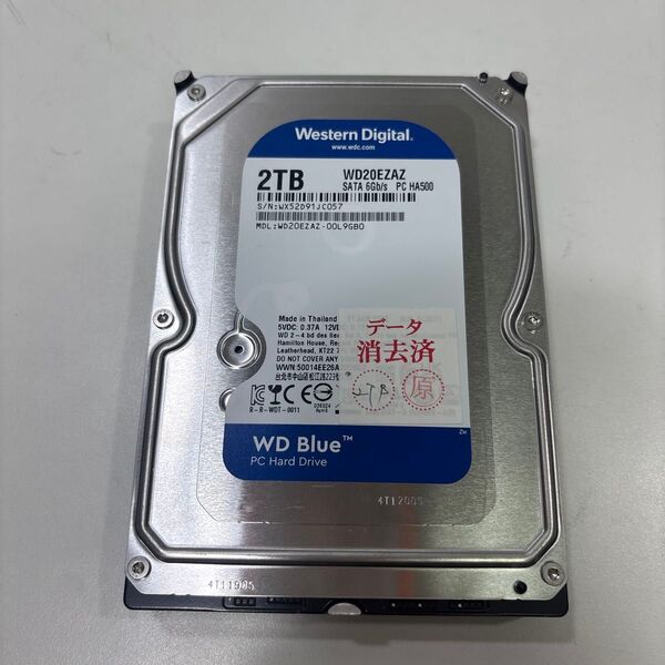 3.5インチ HDD 2TB 1937時間 ♯1672