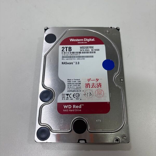WDred 3.5インチ HDD 2TB 12031時間 ♯1675