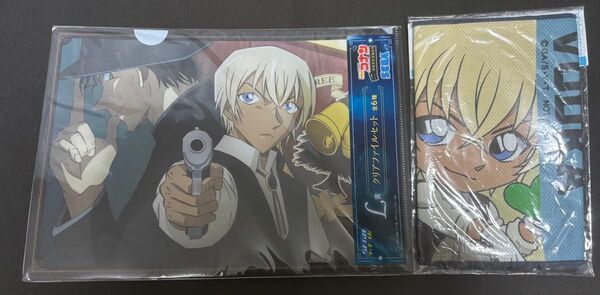 セガ ラッキーくじ「名探偵コナン メモリアルカット FILE.1」+非売品オリジナルクールタオル安室透 赤井秀一 ジン 2点セット