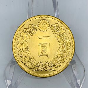 あ225大日本 新一円 一圓 明治37年 菊紋 極美品大型硬貨 日本硬貨 貿易銀 日本古銭 コレクションコイン 貨幣 重さ約23g