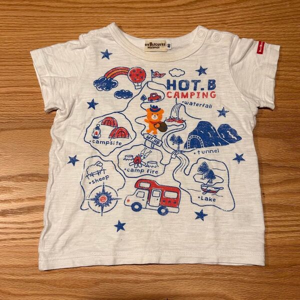 ミキハウス ホットビスケッツ 半袖Tシャツ 80cm