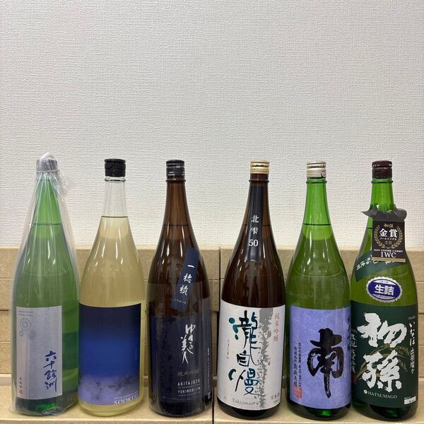 【値引き不可商品】P4 一升瓶6本 各蔵の最新詰め又は飲み頃のお酒