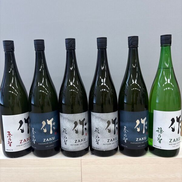 ん3 作4種類 一升瓶6本 各蔵の最新詰め又は飲み頃のお酒