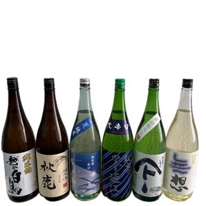 【値引き不可】B18 純米一升瓶6本 各蔵の最新詰め又は飲み頃のお酒