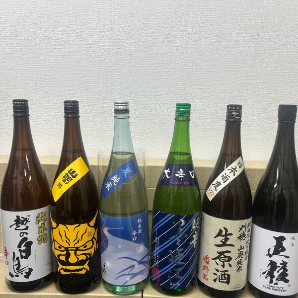 B25 辛口純米一升瓶6本 各蔵の最新詰め又は飲み頃のお酒