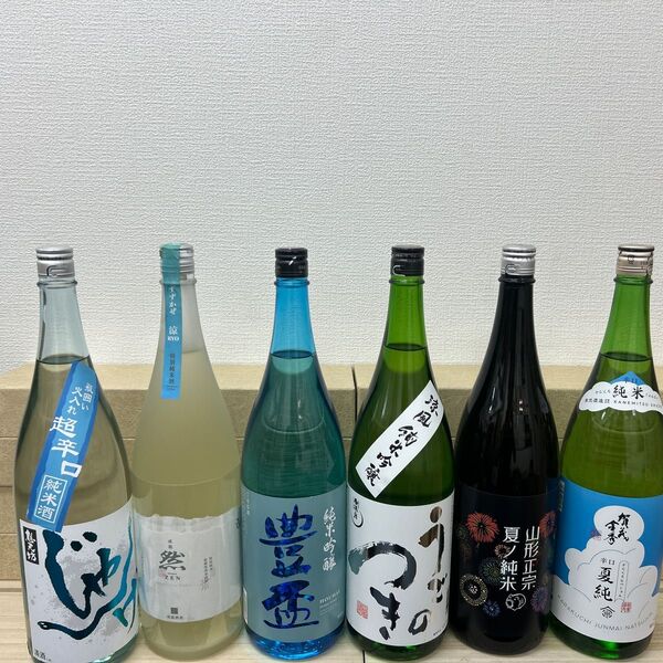 A6 夏夏酒一升瓶6本 各蔵の最新詰め又は飲み頃のお酒