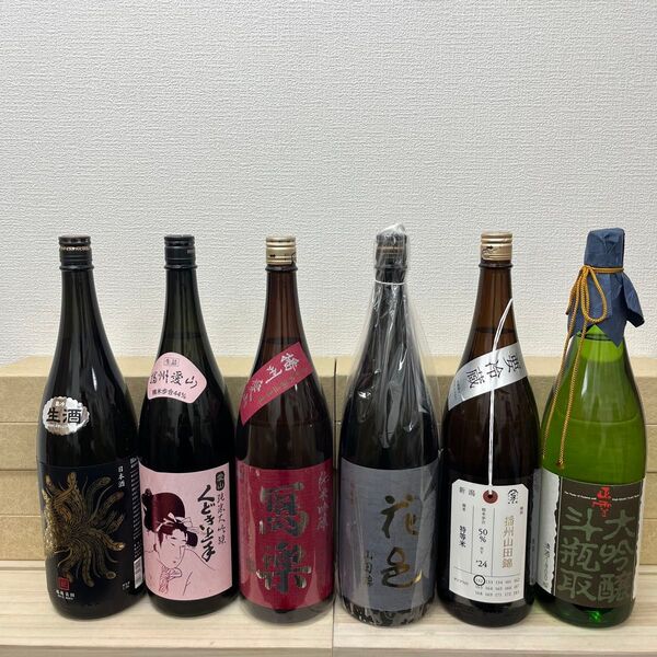 D11 愛山と山田錦一升瓶6本セット 製造月は二枚目以降に記載