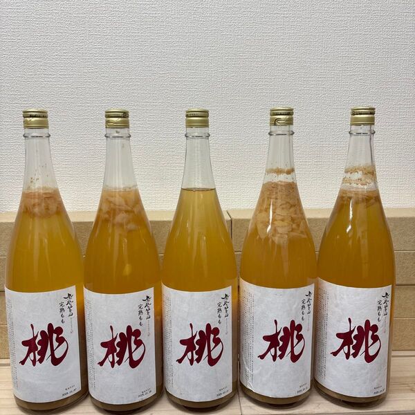M7 鳳凰美田桃酒 一升瓶5本 製造月は二枚目以降に記載