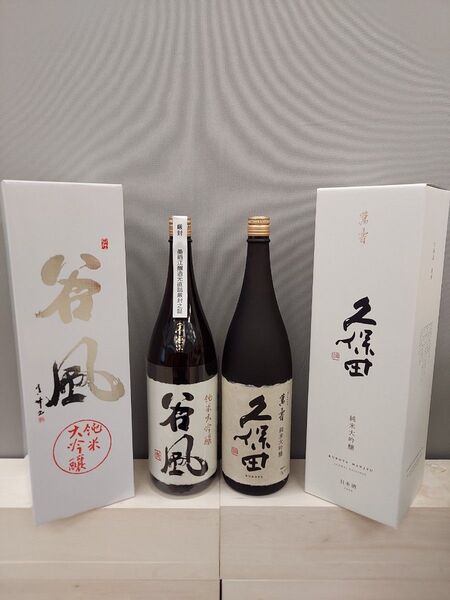 う9 墨廼江 谷風 久保田 萬寿 1.8L 製造月 墨廼江2025年6月 久保田2025年4月 一升瓶 箱付き