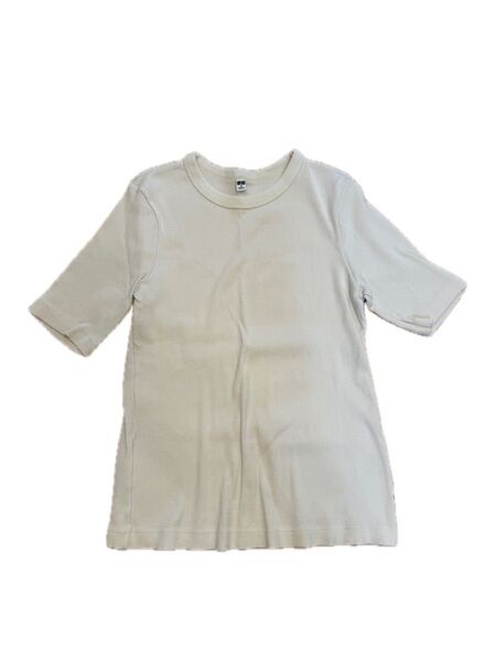 UNIQLO UNIQLO 半袖Tシャツ M 半袖 ホワイト 白 トップス カットソー