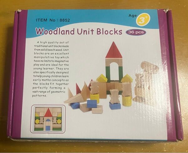 【暖かい手触り】 木製積み木 Woodland Unit Blocks 36ピース ブロック