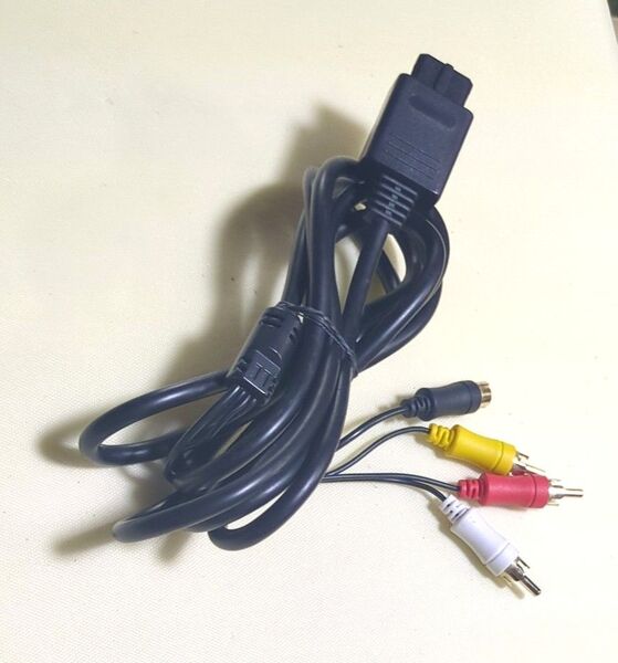 64/ゲームキューブ/スーパーファミコン AV+S端子ケーブル 互換 動作品