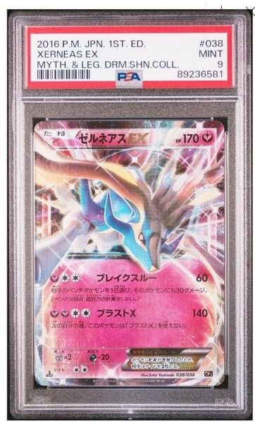 限定 希少 世界に8枚 PSA ゼルネアスEX CP5 伝説ドリーム 038 036 XY SV8a ポケモンカード