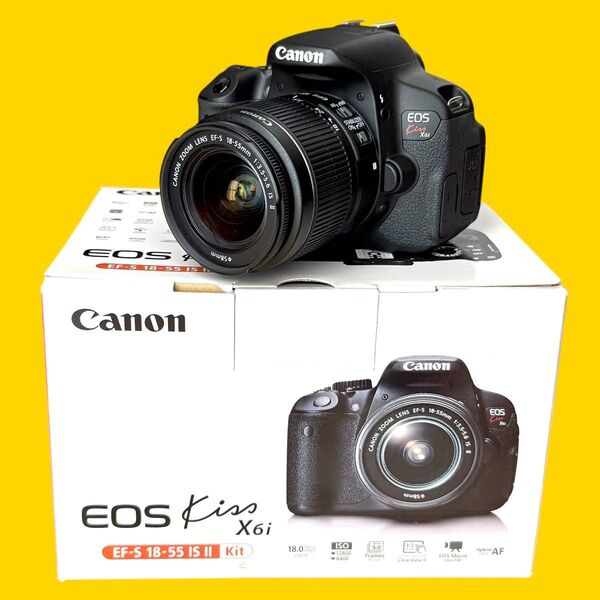 Canon デジタル一眼レフカメラ EOS Kiss X6i EF-S18-55 IS II レンズキット