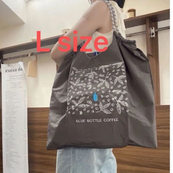 新品未使用☆Ball&Chain ×ブルーボトルコーヒー Lサイズ 折りたたみエコバッグ コンパクト収納トートバッグ