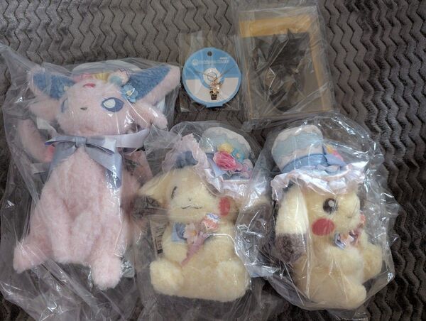 Pokemon Botanical Easter エーフィ ピカチュウ セット ミラー ネックレス ブラッキー
