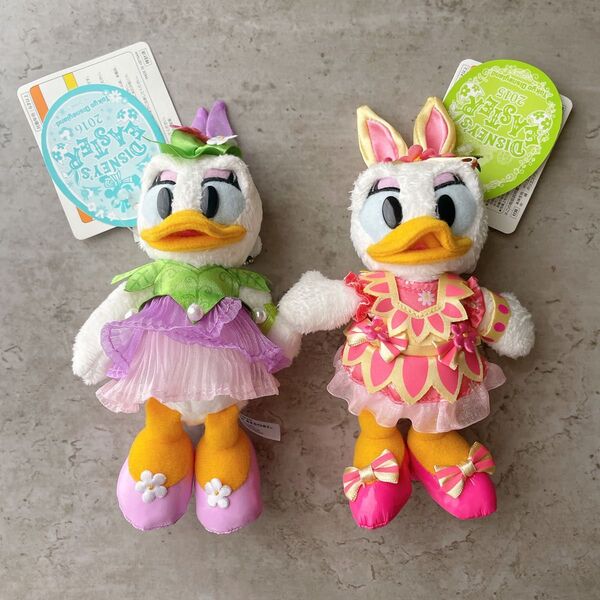デイジー ぬいぐるみバッジ ぬいば TDR タグ付 ディズニーランド イースター