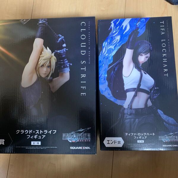 ファイナルファンタジーVII リバース 発売記念くじ ラスト賞 ティファ A賞 クラウド 2体とも開封品