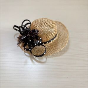 麦わら帽子 ブローチ コサージュ
