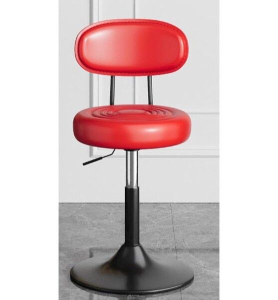 【新品】カウンターチェア 椅子 レッドスツール 2pcs イス丸 2脚セット