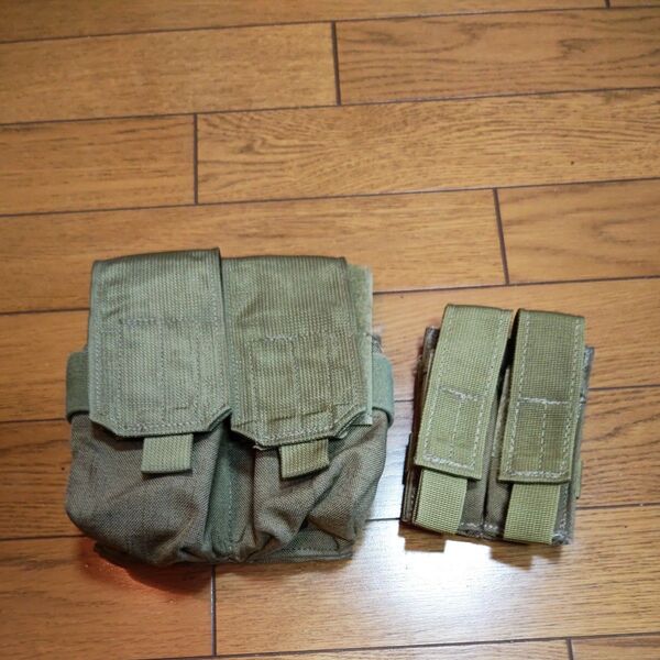 【米軍実物放出品】ハンドガン、M4マガジンポーチセット