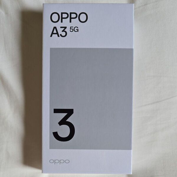 OPPO A3 5G ブラック 未開封 ワイモバイル