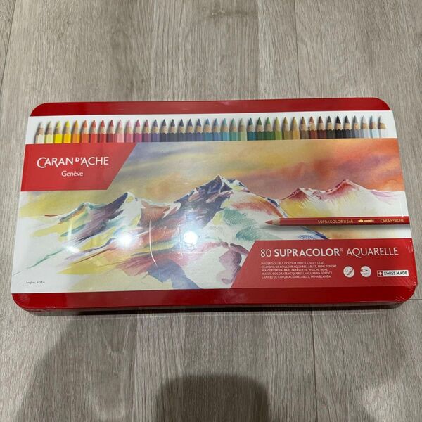 【新品】CARAN D'ACHE 80色 カランダッシュ 水彩色鉛筆