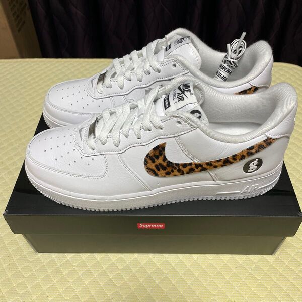 GOODENOUGH × Supreme × Nike Air Force1 Low "White/Leopard" US10.5