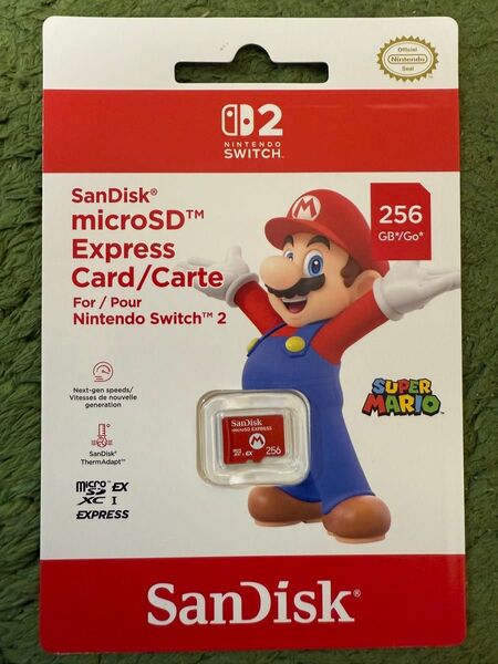 新品 Switch2 マイクロSDカード microSD Express 256GB SanDisk
