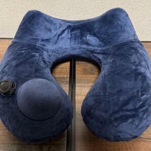 ネックピロー エアーピロー ネイビー