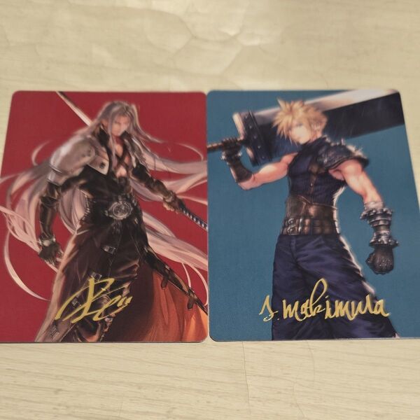 ★☆MTG FF 威名のソルジャー、セフィロス 元ソルジャー、クラウド 箔押し2枚セット アートカード☆★