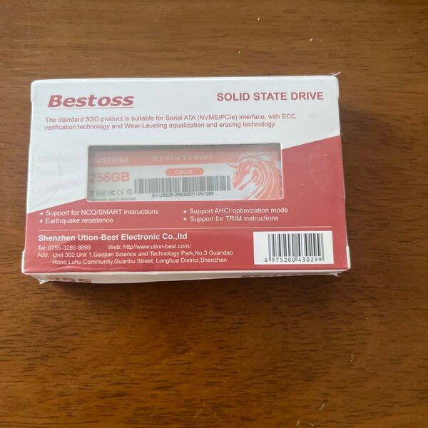 Bestoss SSD 256GB M.2 NVMe GM228 新品未開封