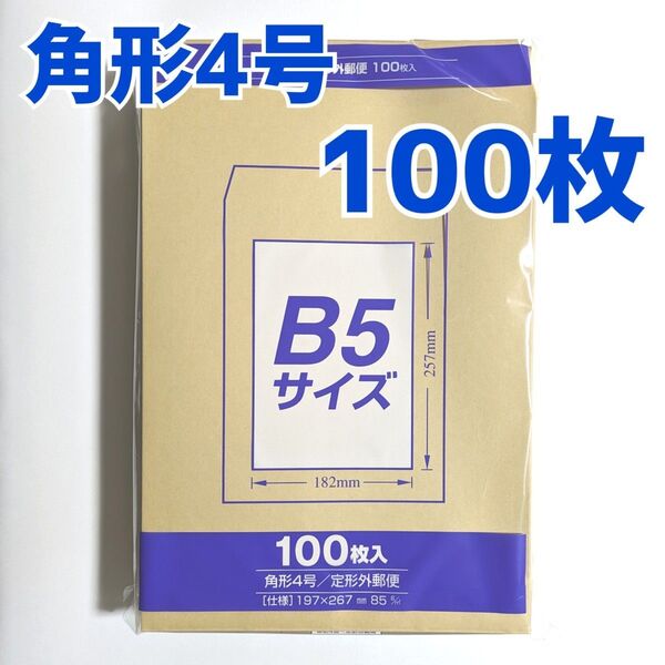 マルアイ 角形4号 100枚 封筒 197×267 B5 包装 資材 発送 梱包