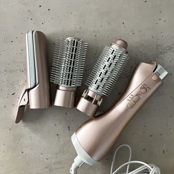 美品☆ Panasonicくるくるドライヤー ナノケアEH-KN8B ナノイーヘアドライヤー ヘアアイロン 寝ぐせ直し 20年製