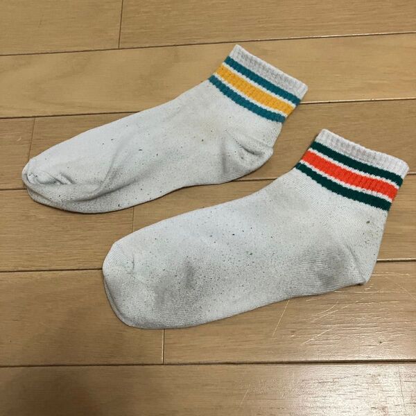 スクールソックス ボーダー靴下