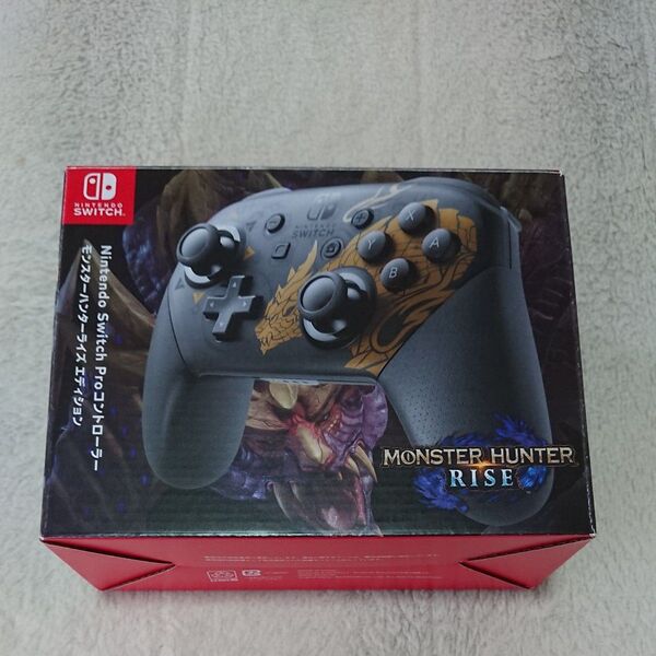 美品!任天堂 スイッチ Proコントローラー モンスターハンターライズ エディション