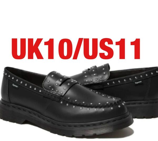 29cm Supreme Dr. Martens Studded Penton Loafer Black シュプリーム