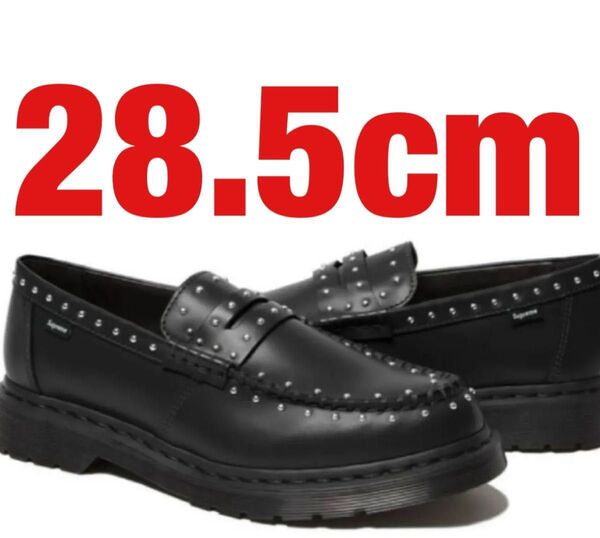 28.5cm Supreme Dr. Martens Studded Penton Loafer Black シュプリーム