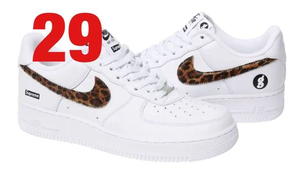 GOODENOUGH × Supreme × Nike Air Force 1 Low "White/Leopard"