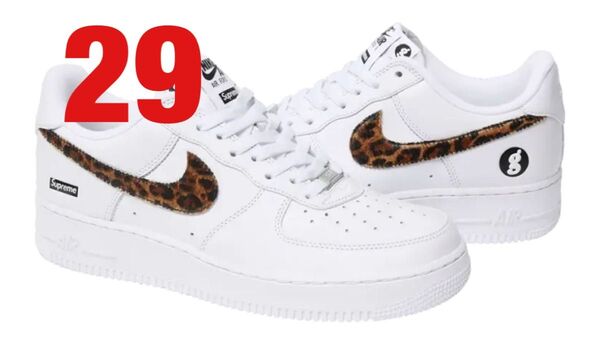 GOODENOUGH × Supreme × Nike Air Force 1 Low "White/Leopard"
