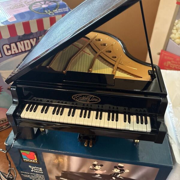 ジャンク品 Swing Time ミッキーマウス オルゴール付きピアノ ディズニー